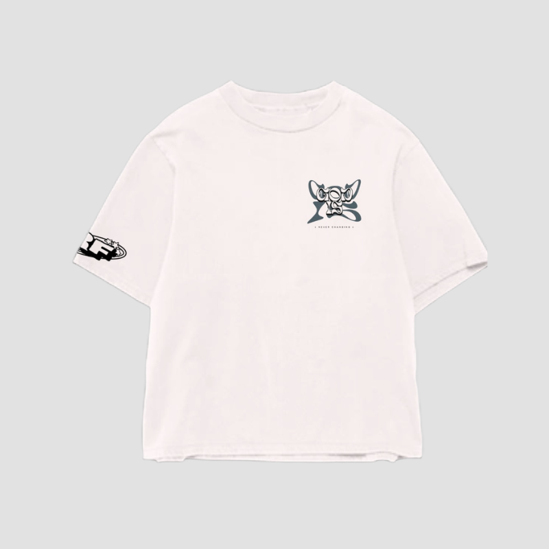 God is T-shirt (Cropped) (White)